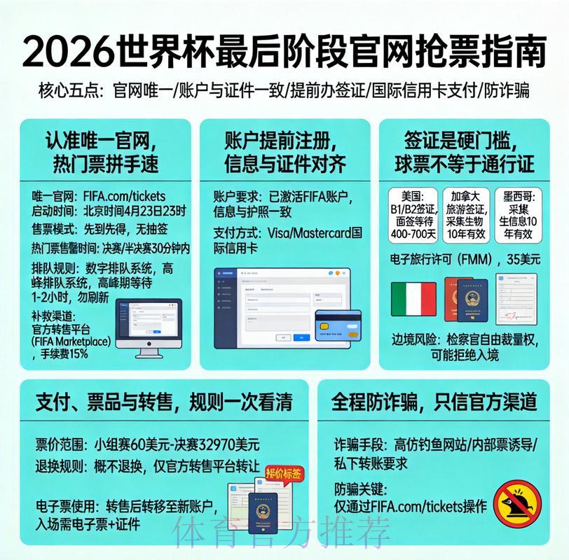 2026世界杯线上购票完整攻略指南